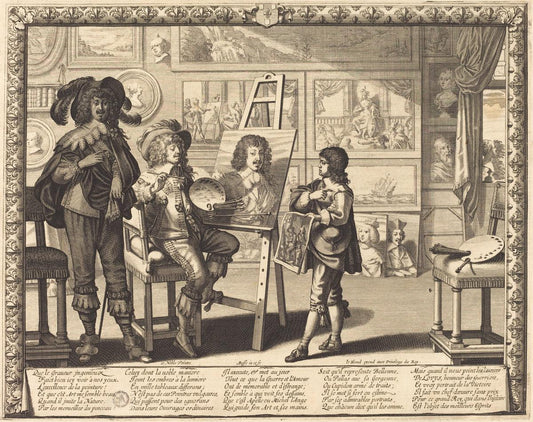 Abraham Bosse:Le noble peintre,16x12"(A3) Poster