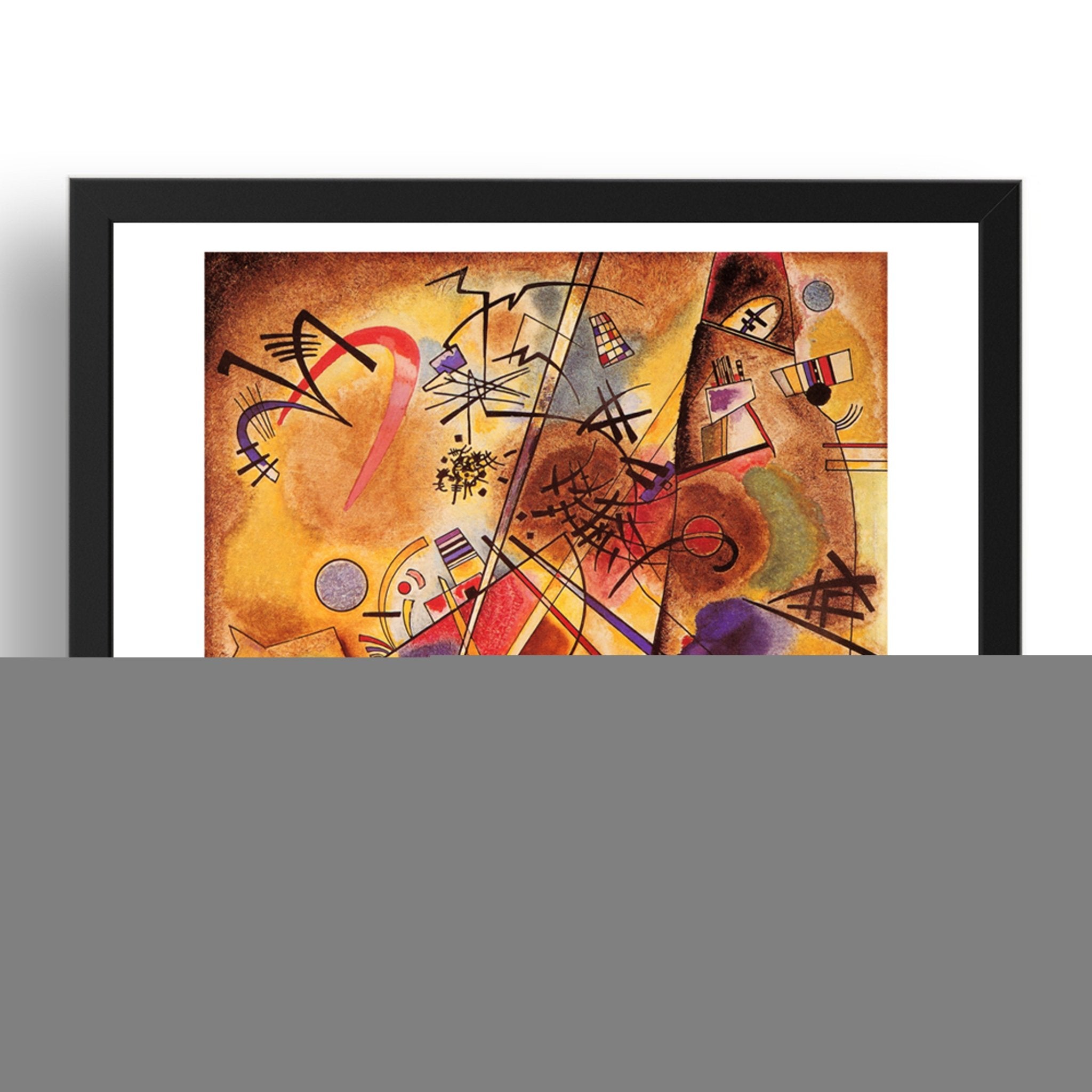 abstract artwork by Wassily Kandinsky, 17x13" Frame