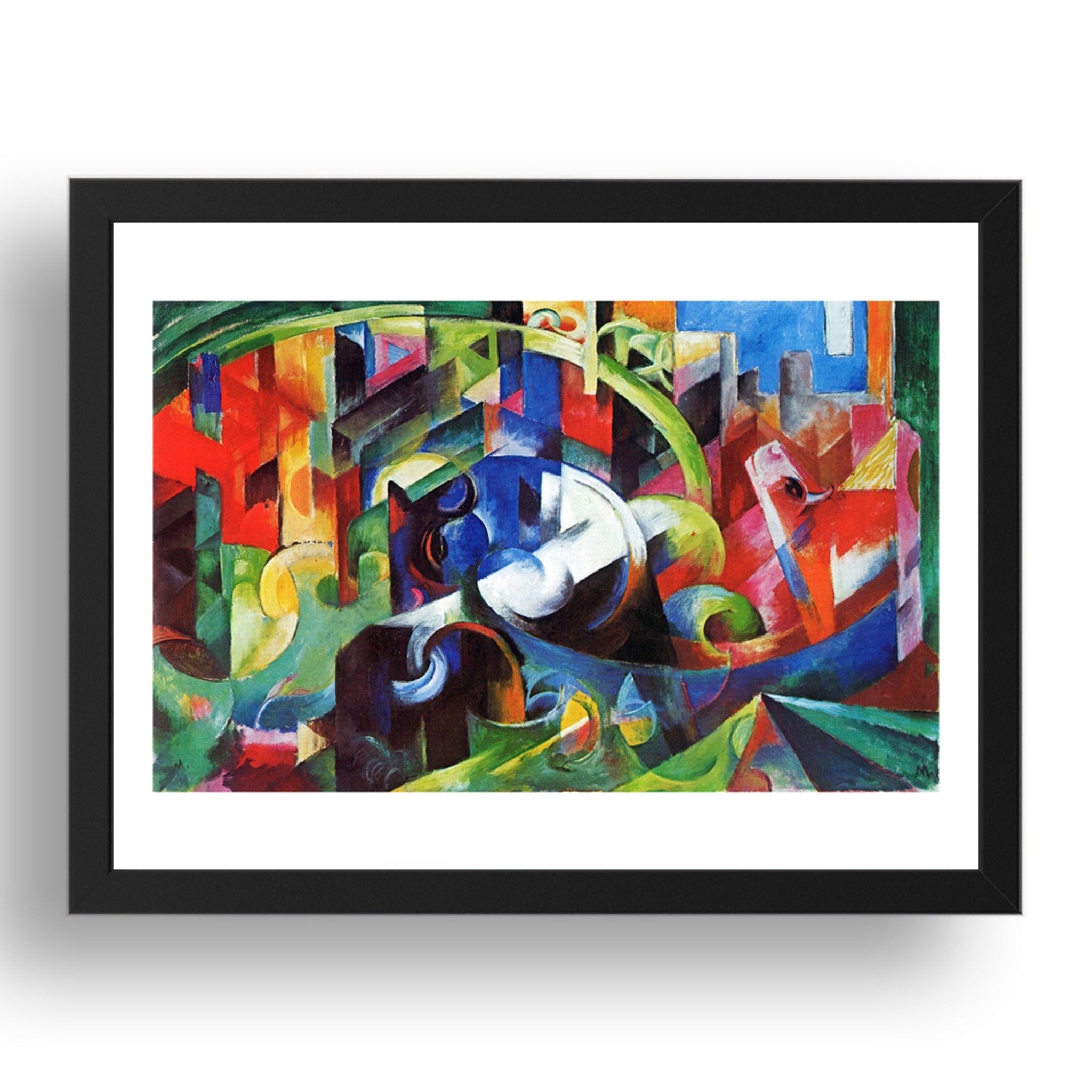 Abstract by Wassily Kandinsky, 17x13" Frame