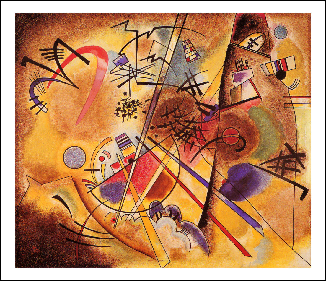 abstract artwork7 by Wassily Kandinsky, 12x8"(A4) Poster Print