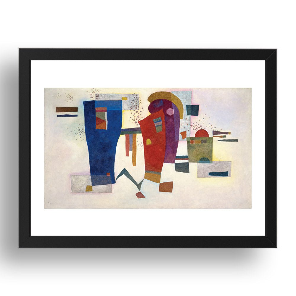  ACCOMPANIED CONTRAST by Wassily Kandinsky, 17x13" Frame