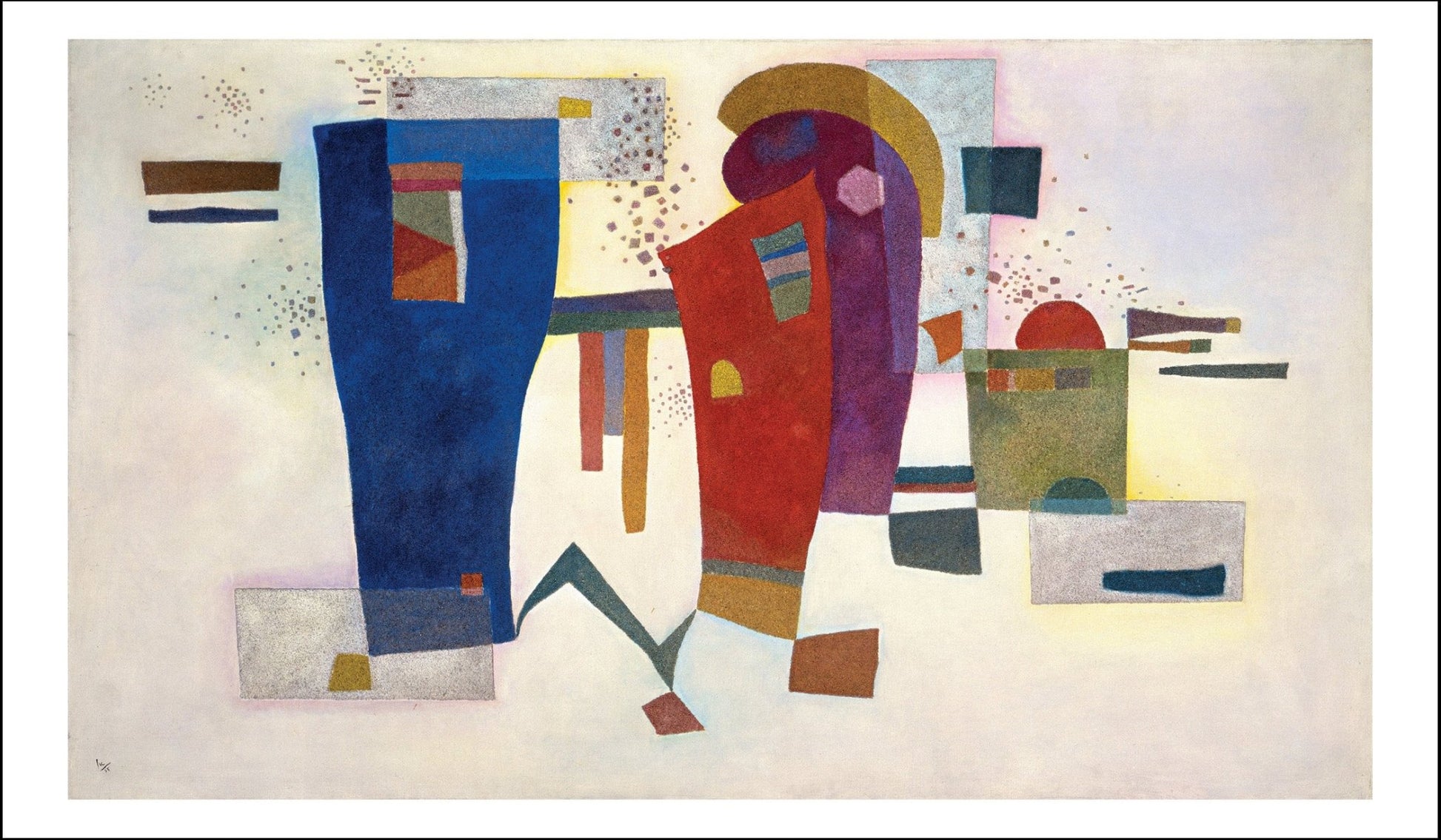 ACCOMPANIED CONTRAST by Wassily Kandinsky, 23x16"( A2 size ) Poster Print