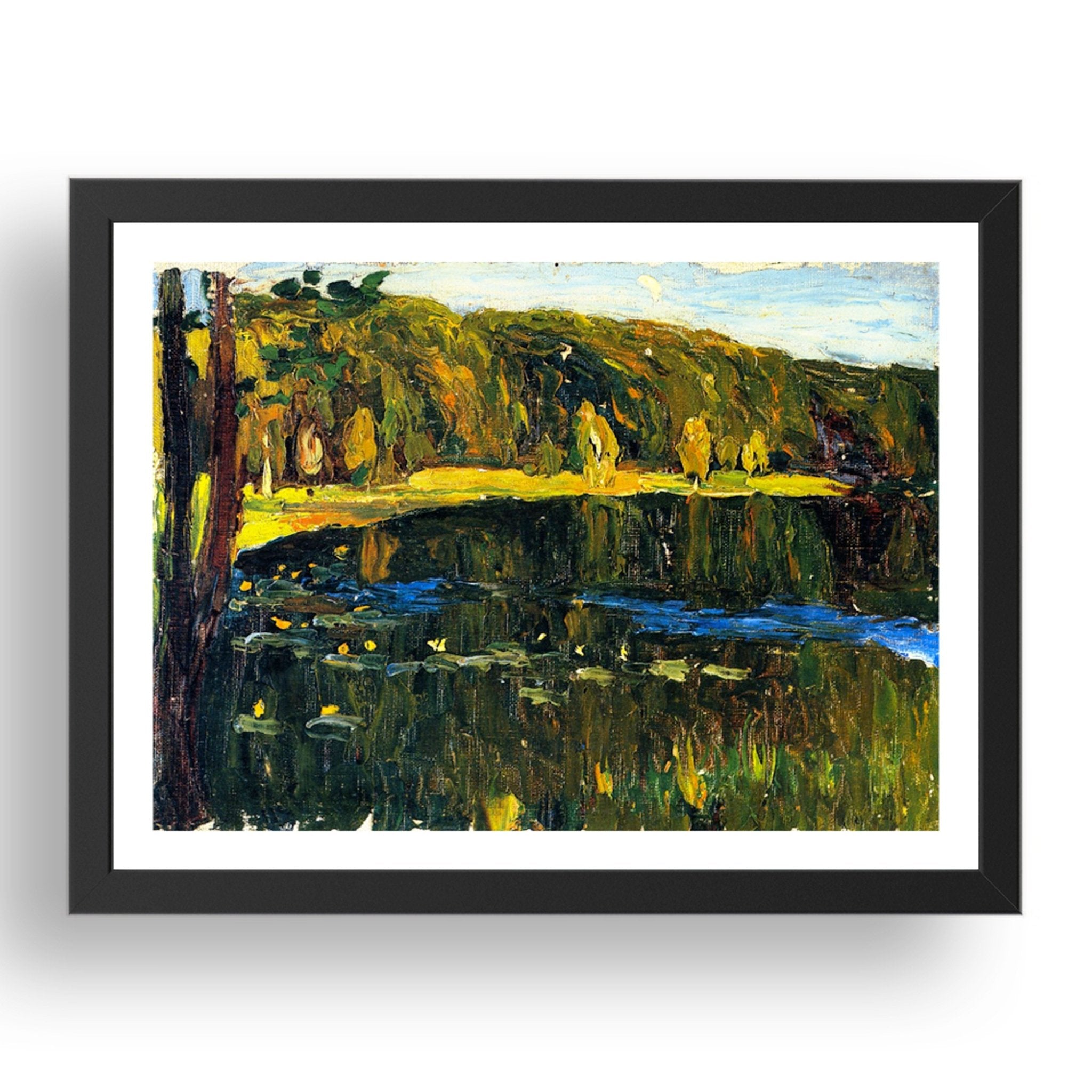 Achtyrka Dunkler Lake 1901 by Wassily Kandinsky, 17x13" Frame