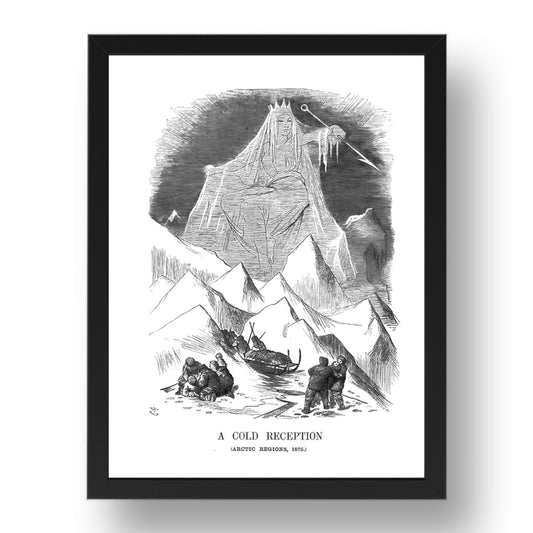 acoldreception, vintage historic poster in 17x13"(A3) Frame