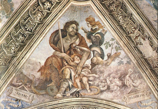 Adam (vault: Cappella Filippo Strozzi), vintage artwork by Filippino Lippi, A3 (16x12") Poster Print
