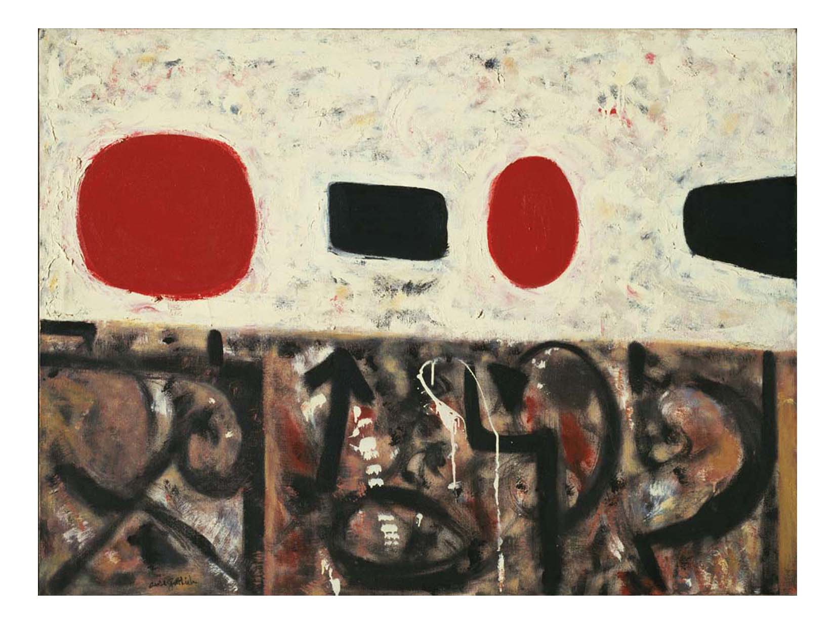 Adolph Gottlieb - Flotsam at Noon, 16x12" (A3) Poster Print