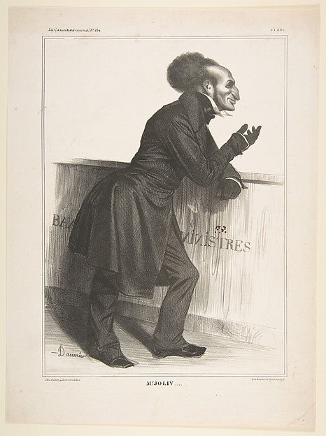 Adolphe Jollivet  published in La Caricature no. 164  December, vintage art, A3 (16x12") Poster Print