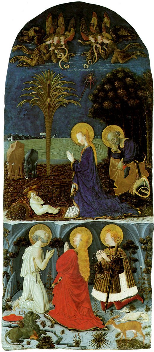 Adoration of Christ Child, vintage artwork by Paolo Uccello, A3 (16x12") Poster Print