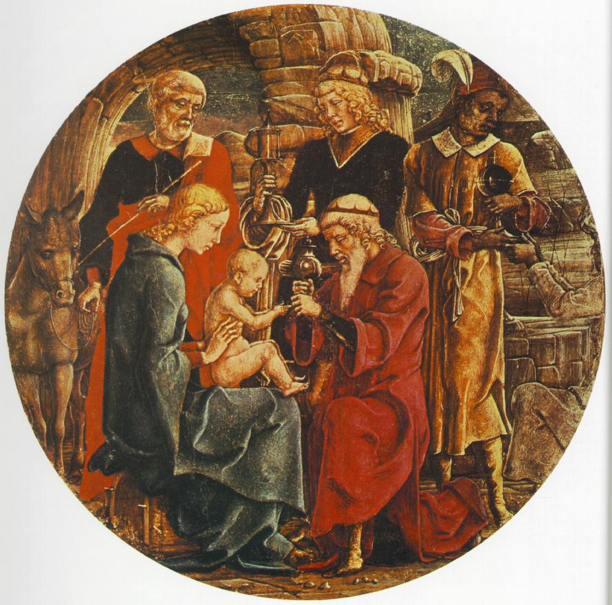 Adoration of the Magi (Predella from the Roverella Altarpiece), vintage artwork by Cosmè Tura, A3 (16x12") Poster Print
