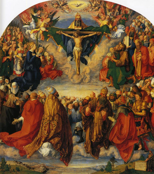 Adoration of the Trinity, vintage artwork by Albrecht Dürer, A3 (16x12") Poster Print