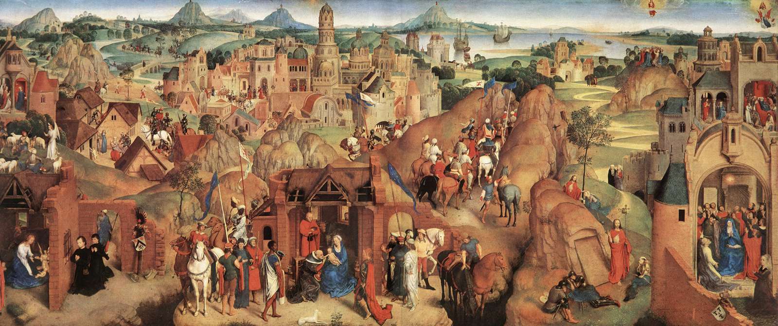 Advent and Triumph of Christ, vintage artwork by Hans Memling, A3 (16x12") Poster Print
