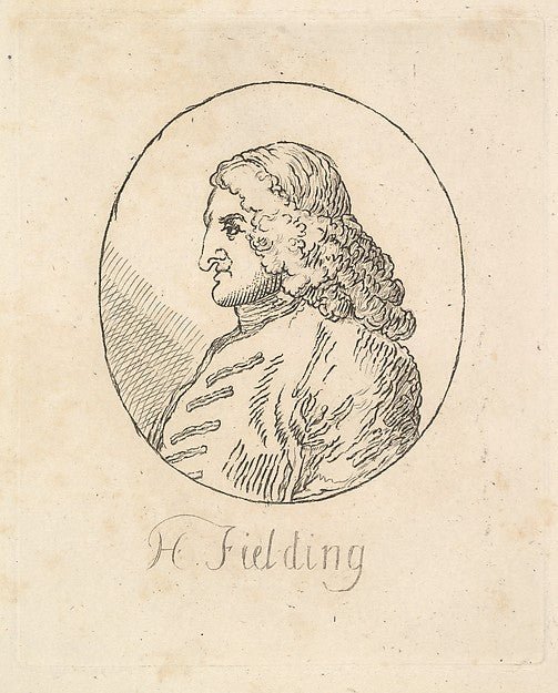 After William Hogarth:Henry Fielding c1835, vintage artwork, 16x12"(A3) Poster Print