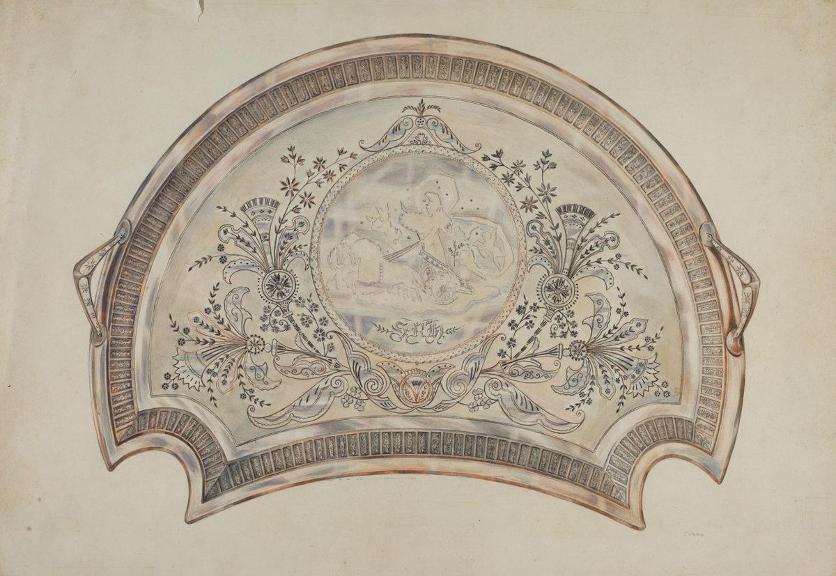 Al Curry:Silver Platter,16x12"(A3) Poster