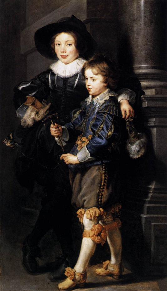 Albert and Nicolaas Rubens, vintage artwork by Peter Paul Rubens, 12x8" (A4) Poster