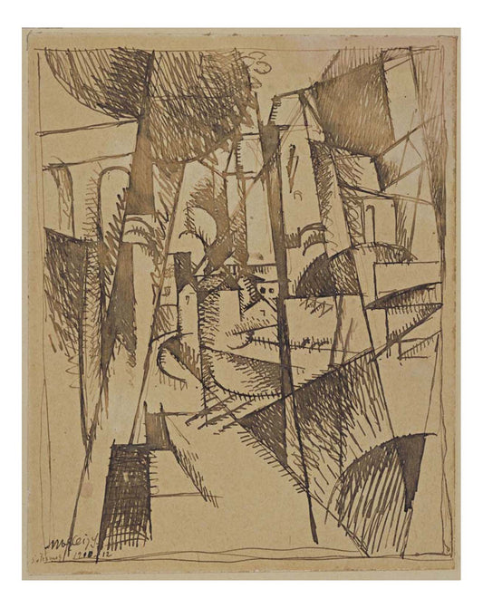 Albert Gleizes - Landscape with Bridge and Viaduct, 16x12" (A3) Poster Print