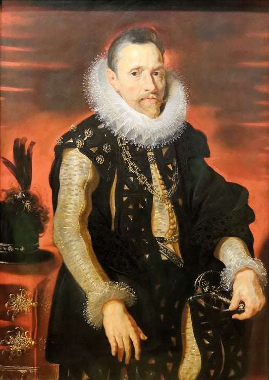 Albert VII, Archduke of Austria, vintage artwork by Peter Paul Rubens, 12x8" (A4) Poster