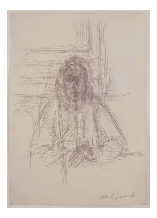 Alberto Giacometti - Annette, 16x12" (A3) Poster Print