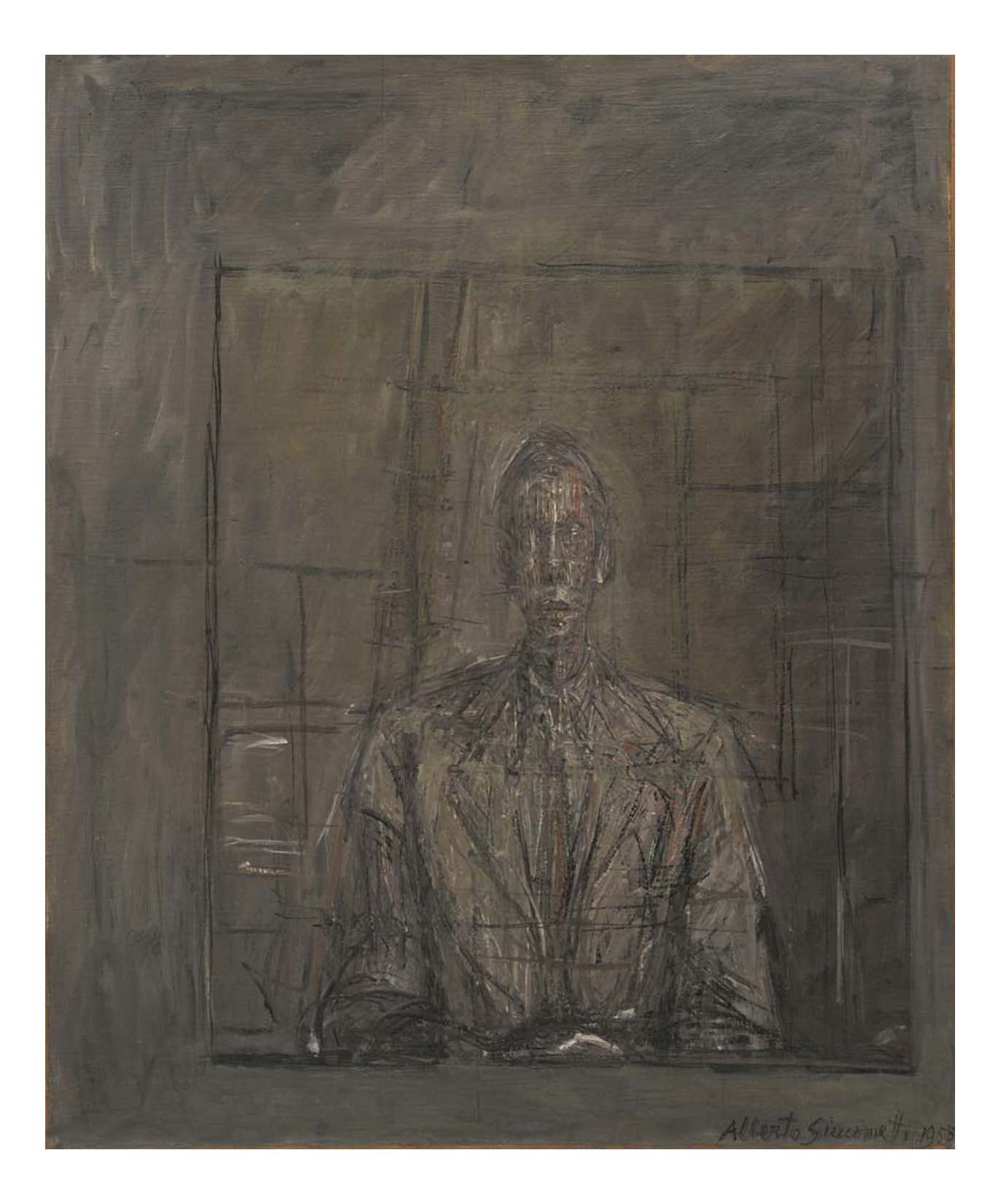 Alberto Giacometti - Portrait of Peter Watson, 16x12" (A3) Poster Print