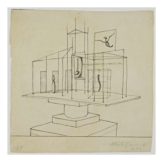 Alberto Giacometti - Study for The Palace at 4 a.m., 16x12" (A3) Poster Print