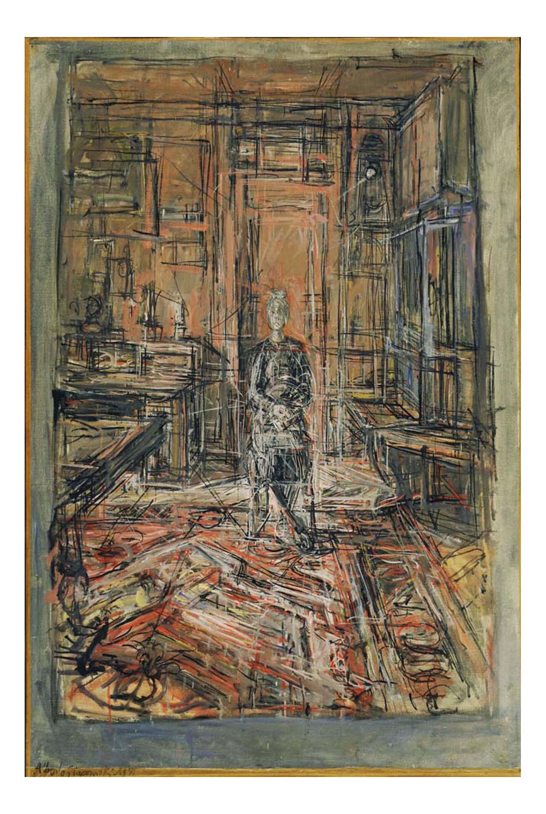 Alberto Giacometti - The Artist's Mother, 16x12" (A3) Poster Print