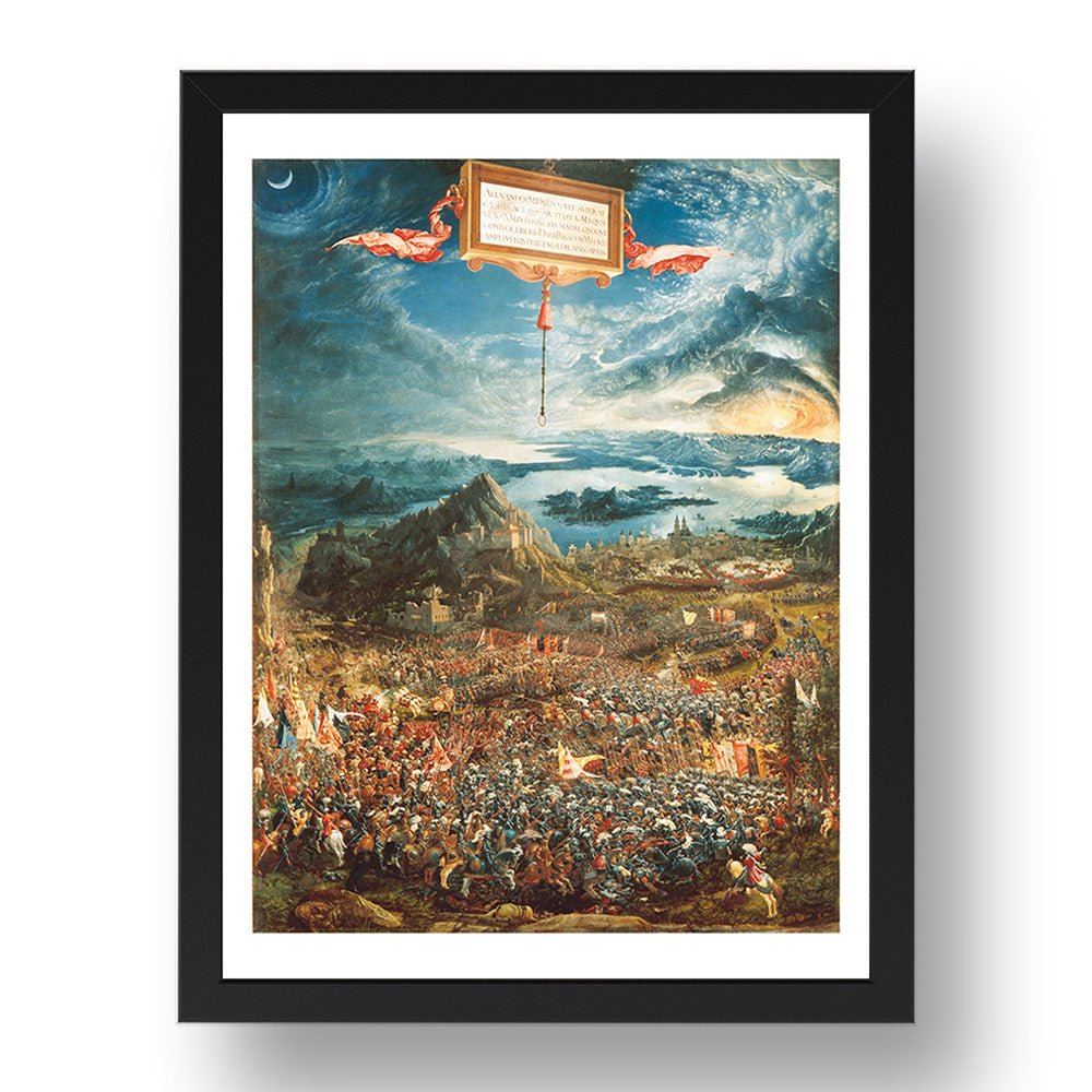 Albrecht Altdorfer -Battle Of Alexander, Issus [1529], vintage art, A3 (16x12") Poster Print