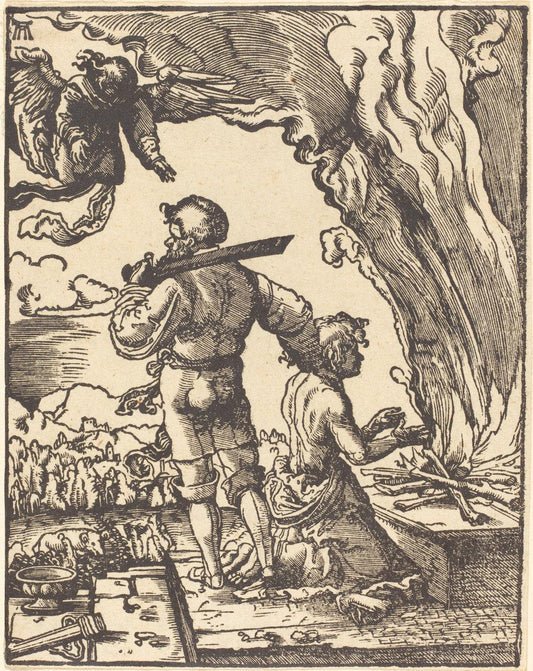 Albrecht Altdorfer:Abraham's Sacrifice,16x12"(A3) Poster