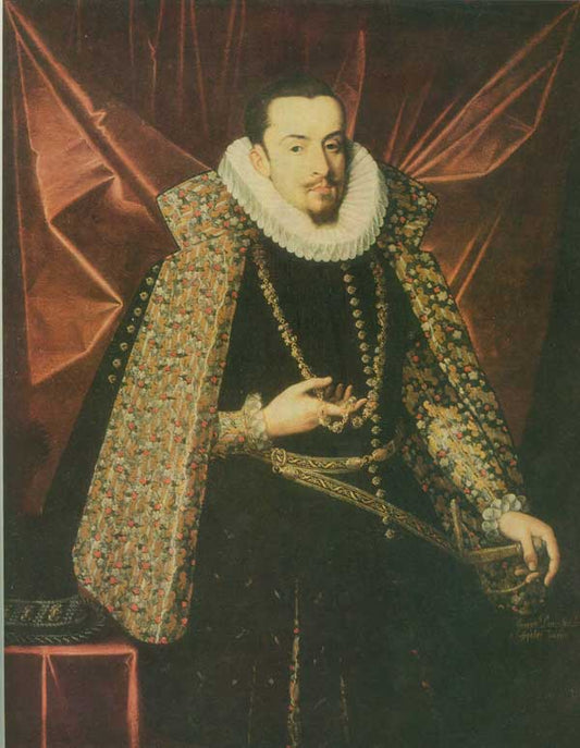 Albrecht der Fromme, vintage artwork by Juan Pantoja de la Cruz, A3 (16x12") Poster Print