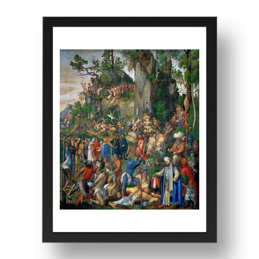 Albrecht Durer The Martyrdom of the Ten Thousand,  vintage art, A3 (16x12") Poster Print