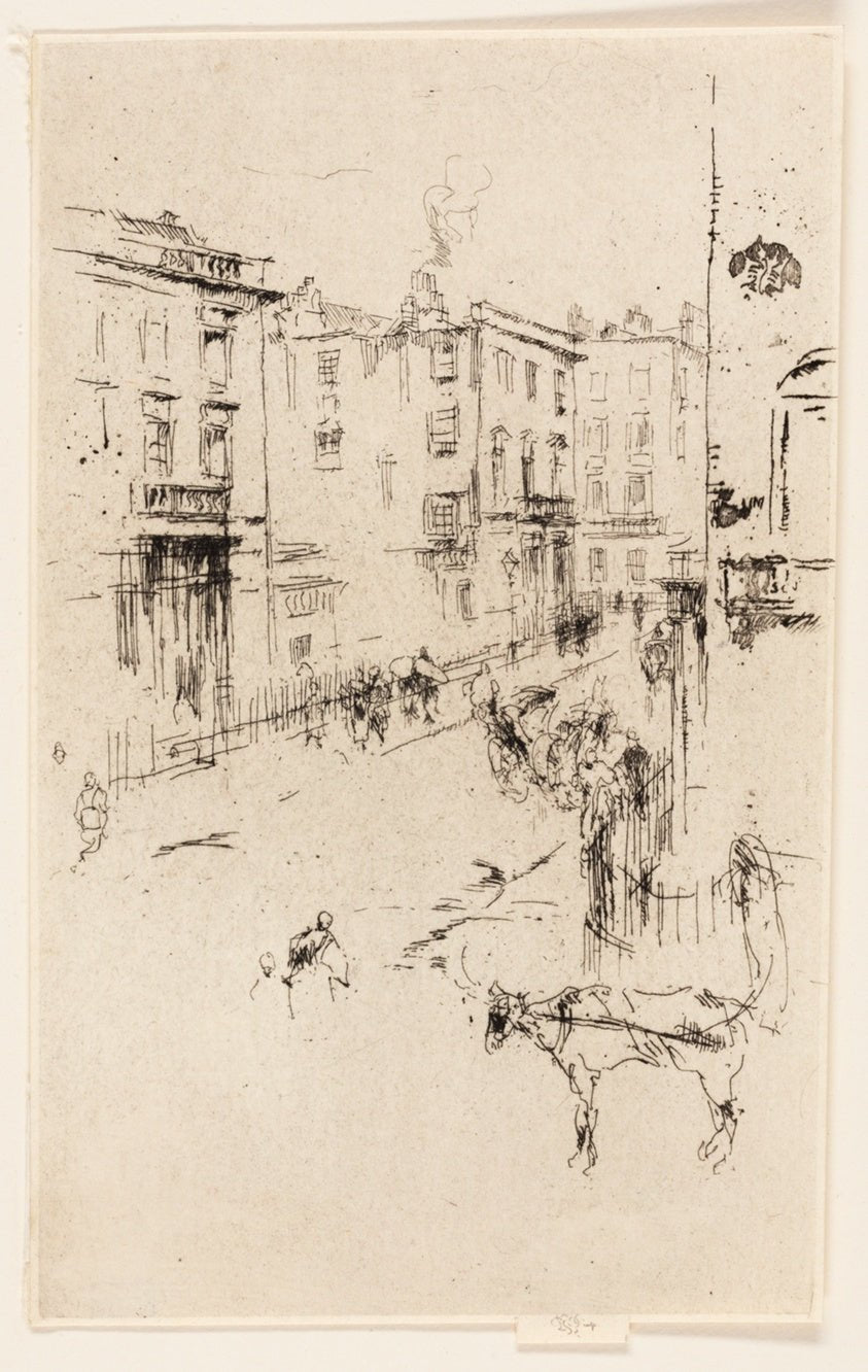 Alderney Street by  James McNeill Whistler, 23x16"( A2 size) Poster Print