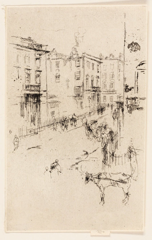 Alderney Street by  James McNeill Whistler, 23x16"( A2 size) Poster Print