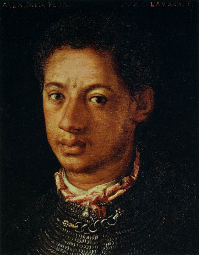 Alessandro de' Medici, vintage artwork by Agnolo Bronzino, A3 (16x12") Poster Print