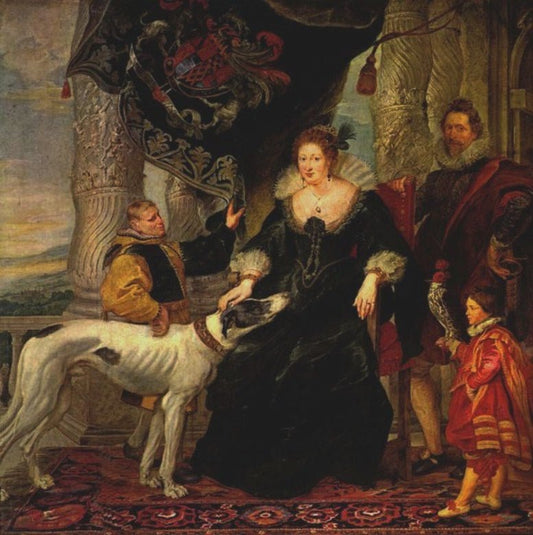 Alethea Howard, Countess of Arundel, vintage artwork by Peter Paul Rubens, 12x8" (A4) Poster