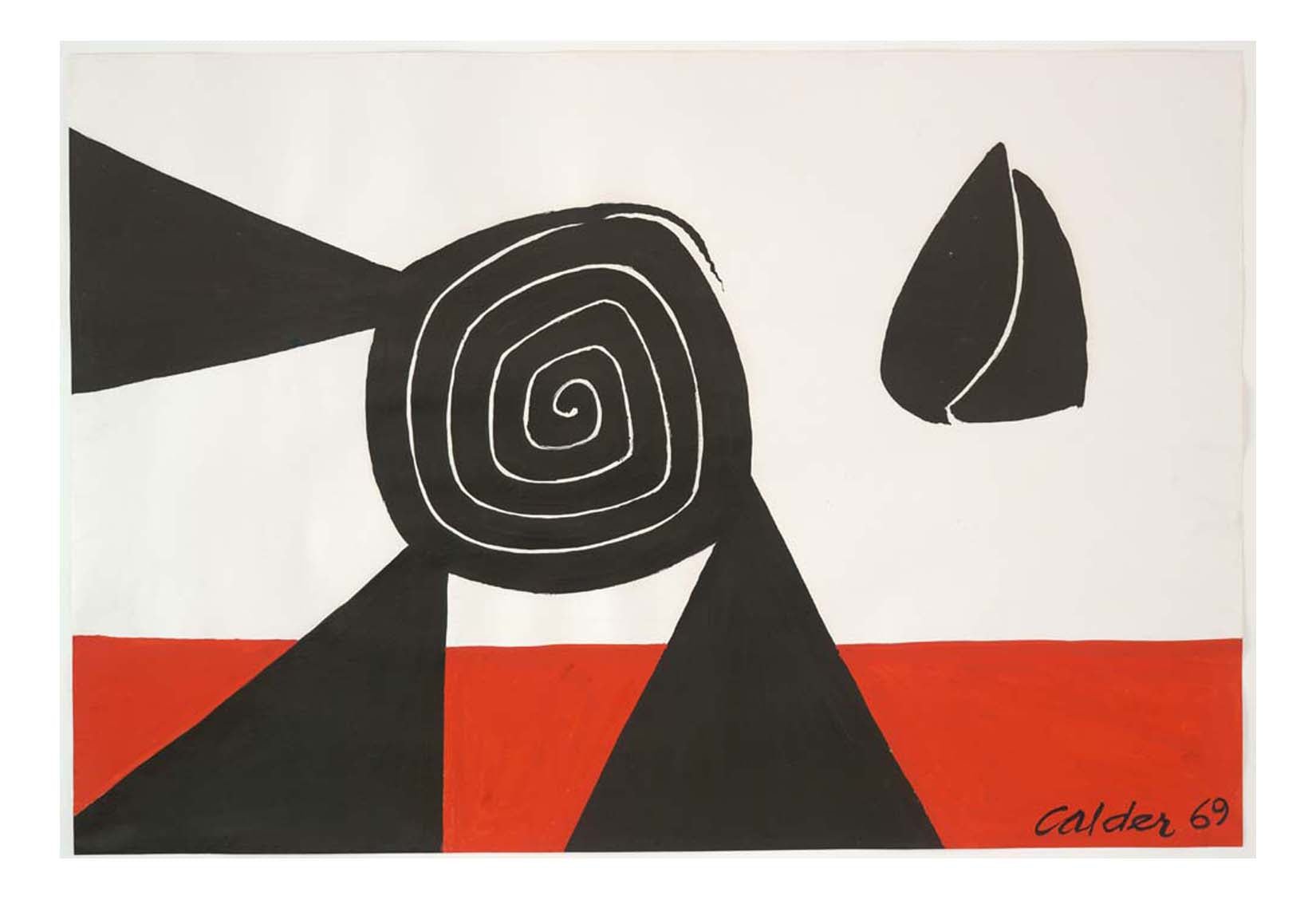Alexander Calder - Untitled (2), 16x12" (A3) Poster Print