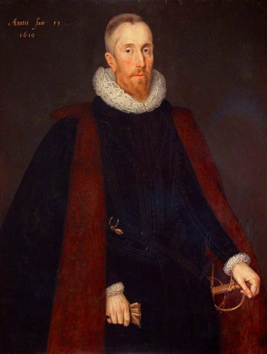 Alexander Seton, 1st Earl of Dunfermline and Lord Chancellor of Scotland, vintage artwork by Marcus Gheeraerts the Younger, A3 (16x12") Poster Print