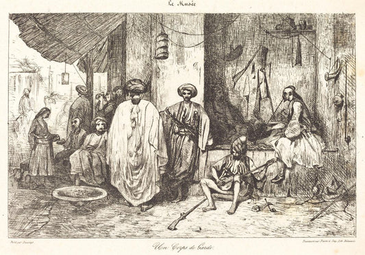 Alexandre-Gabriel Decamps:Un Corps de Garde,16x12"(A3) Poster