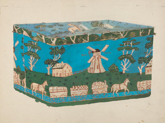 Alfonso Umana:Bandbox,16x12"(A3) Poster