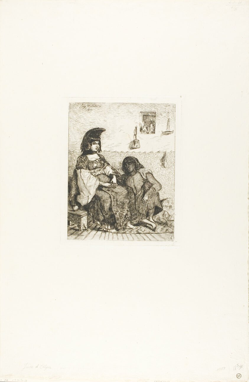 Algerian Jewess by  Eugène Delacroix, 23x16"( A2 size) Poster Print