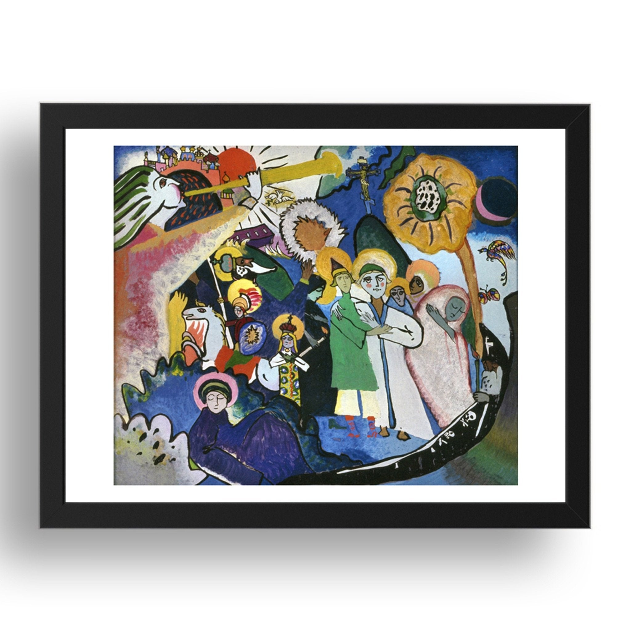 All Saints I 1911 by Wassily Kandinsky, 17x13" Frame