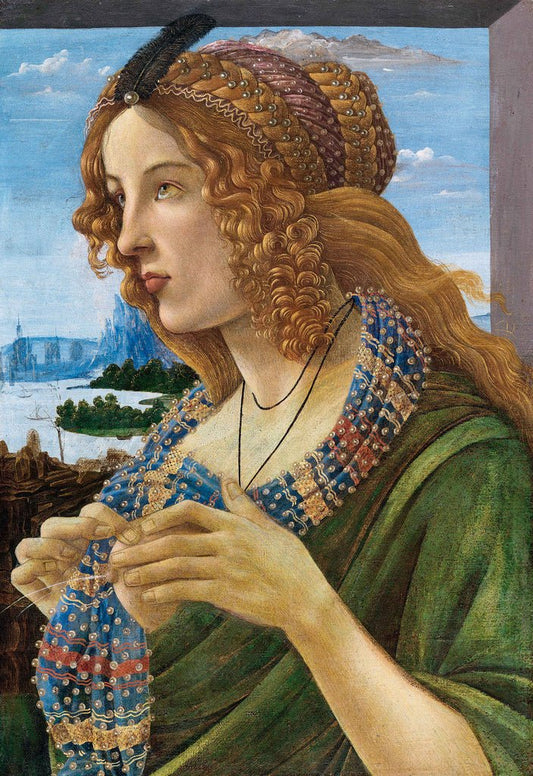 Allegorical Portrait of a Woman, vintage artwork by Sandro Botticelli, A3 (16x12") Poster Print