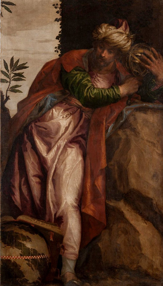 Allegory of Astronomy, vintage artwork by Veronese, A3 (16x12") Poster Print