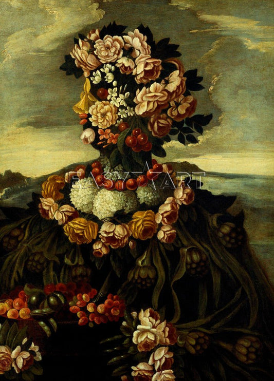 Allegory of Four Seasons - Spring, vintage artwork by Giuseppe Arcimboldo, A3 (16x12") Poster Print