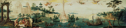 Allegory of Nature, vintage artwork by Maerten van Heemskerck, A3 (16x12") Poster Print