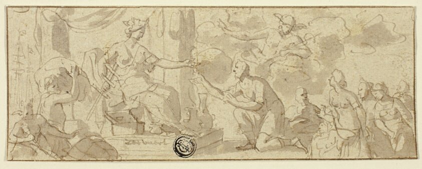 Allegory of Navigation by  Jan Luyken (Dutch, 1649-1712), 23x16"( A2 size) Poster Print