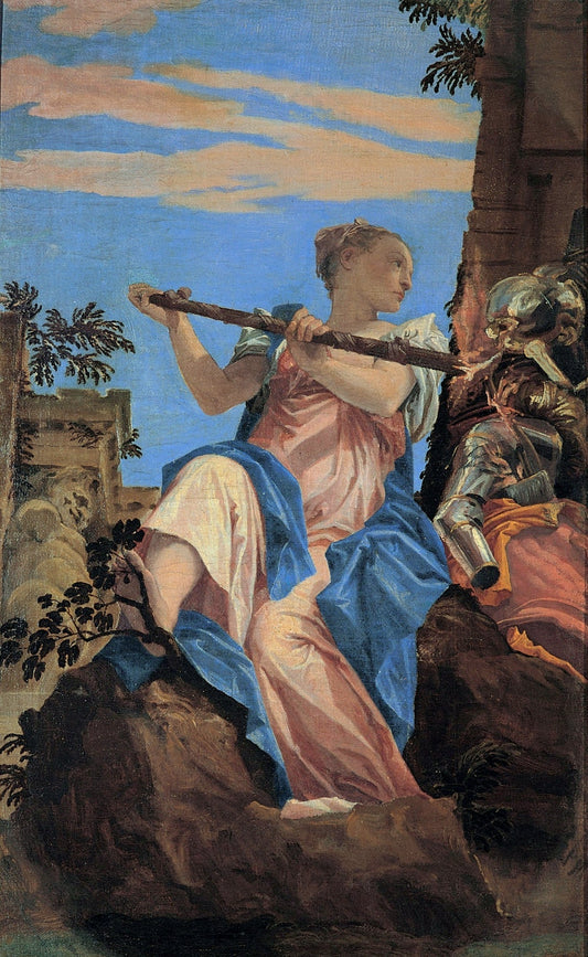 Allegory of Peace, vintage artwork by Veronese, A3 (16x12") Poster Print
