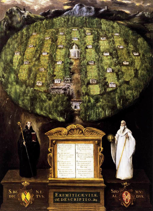 Allegory of the Camaldolese Order, vintage artwork by El Greco, 12x8" (A4) Poster