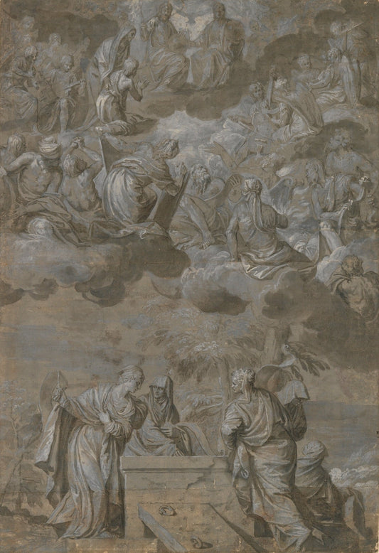 Allegory of the Redemption of the World, vintage artwork by Veronese, A3 (16x12") Poster Print