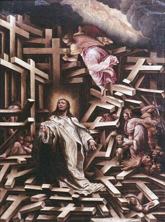 Allegory of the Sacrifice of the Mass, vintage artwork by Lelio Orsi, A3 (16x12") Poster Print