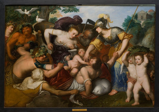 Allegory of the Temptations of Youth, vintage artwork by Otto van Veen, A3 (16x12") Poster Print
