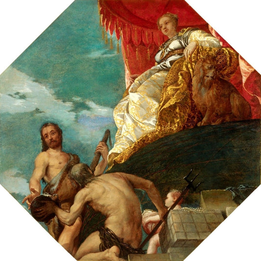 Allegory of Venice, vintage artwork by Workshop of Veronese, A3 (16x12") Poster Print