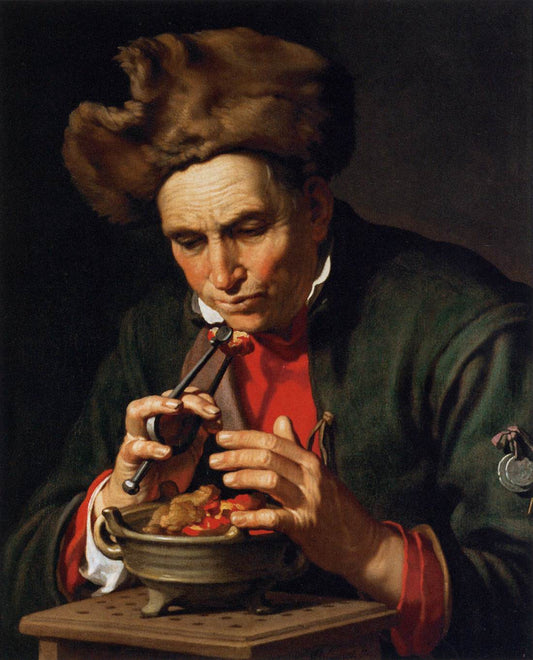 Allegory of Winter (and Love), vintage artwork by Abraham Bloemaert, A3 (16x12") Poster Print